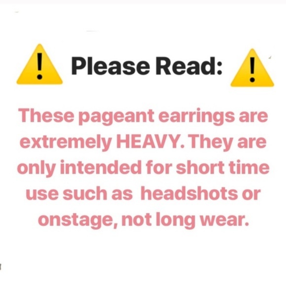 LARGE Pageant Earrings Black Silver AB Stone - Picture 2 of 4